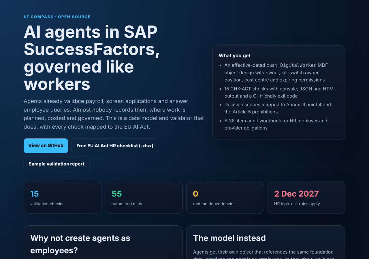 SF Agent Workforce screenshot