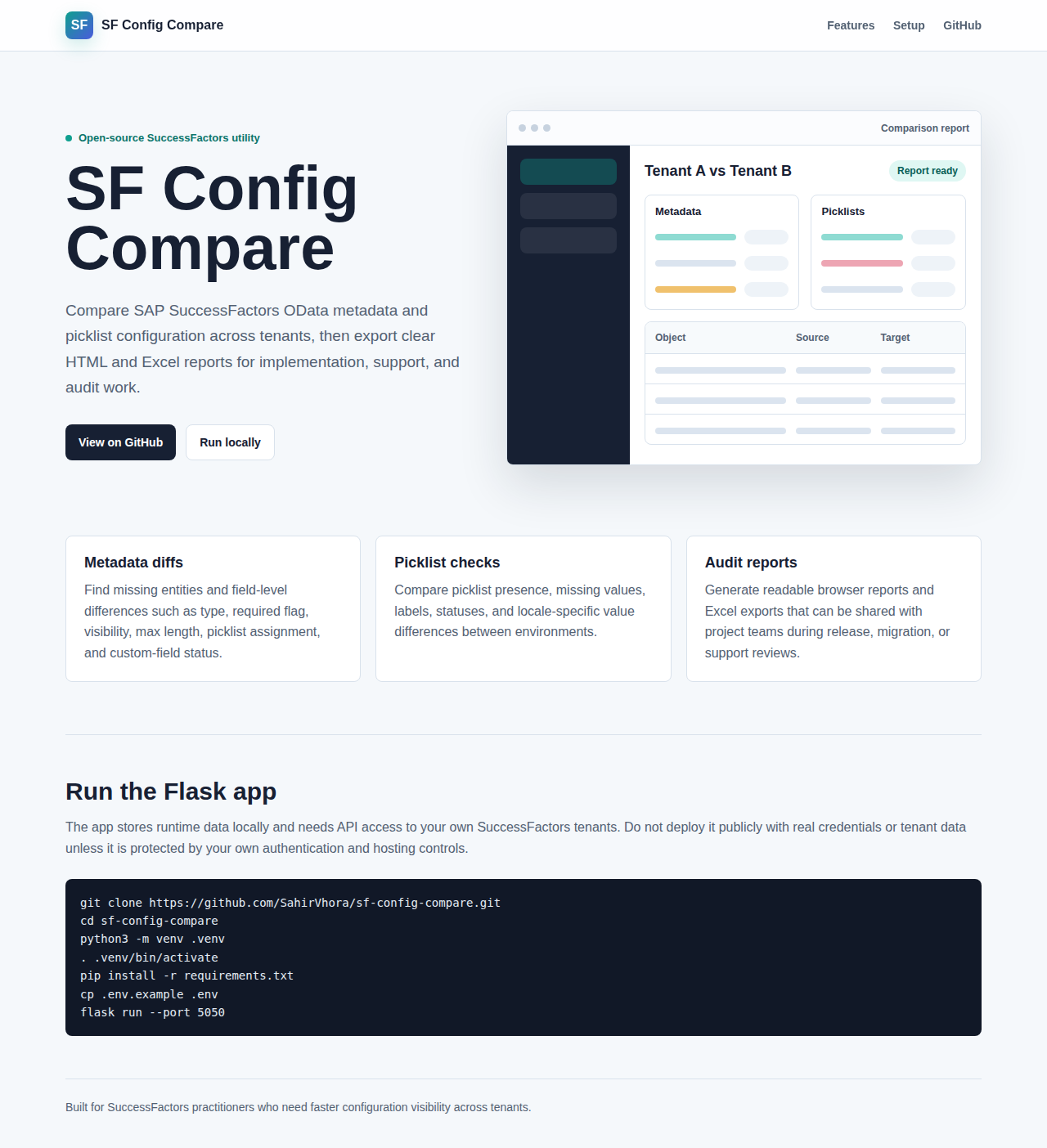 Config Compare screenshot